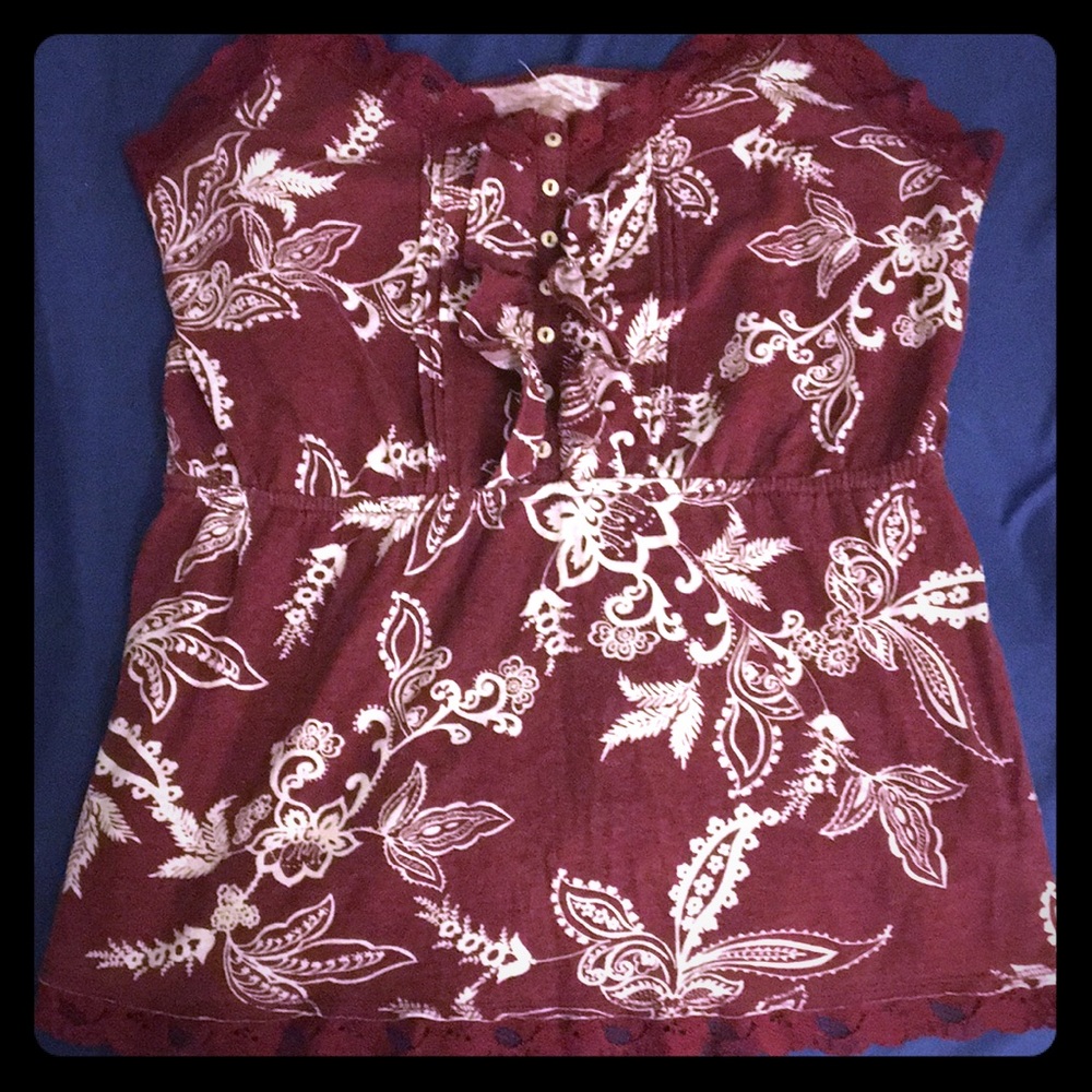 Aeropostale Burgundy Tank Top